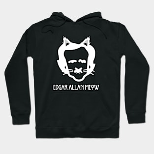 Edgar Allan Meow in White Hoodie